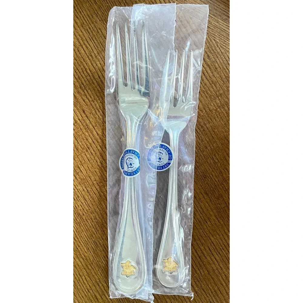 Towle Anheuser Busch Silverplate Flatware 5pc Service For 8 44pc NOS Sealed 80's